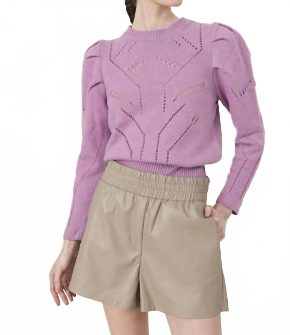 NEW DÈLUC blanchard vegan leather shorts in vison